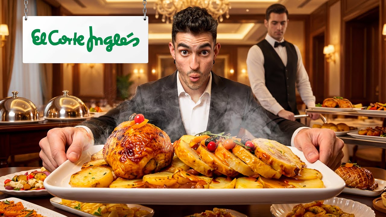 PROBANDO TODO el MENÚ de NAVIDAD de El Corte Inglés (+100€) 😱🎄