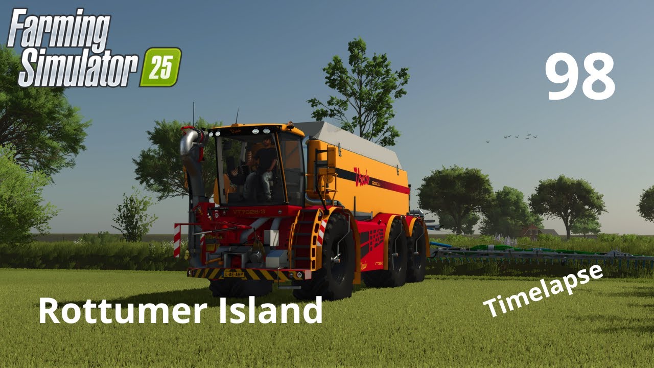 WRAPPING 50 BALES IN A SILAGE TUBE AND SPREADING LIQUID MANURE | ROTTUMER ISLAND #98 | FS25