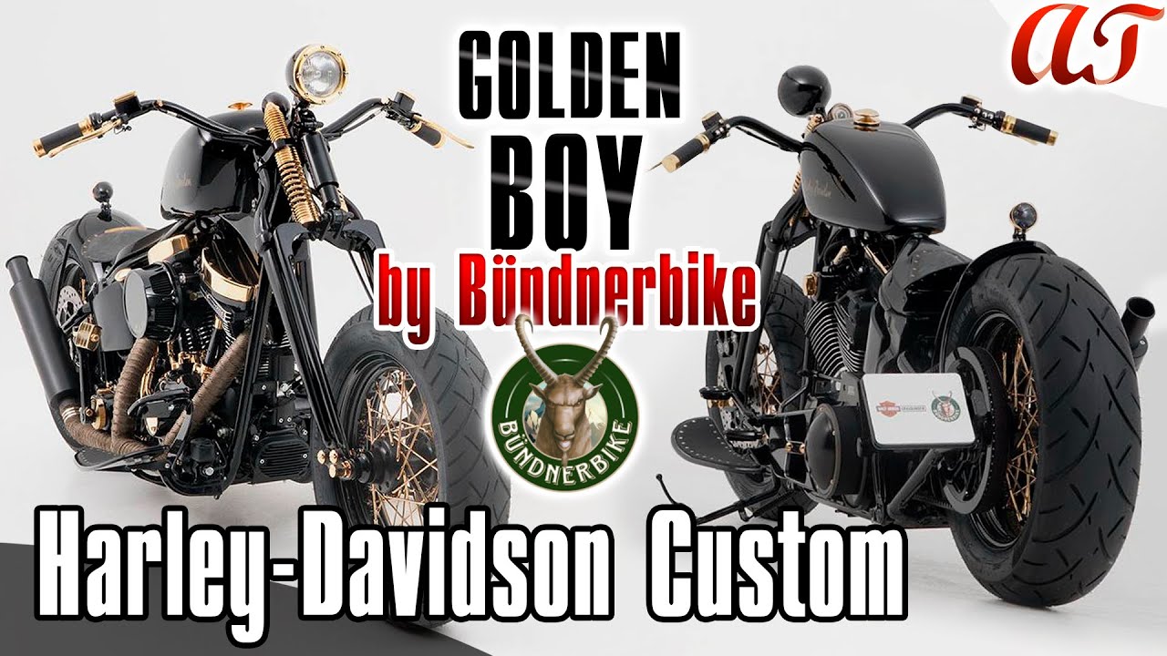 Harley-Davidson SOFTAIL SLIM S Custom by Bündnerbike: GOLDEN BOY * A&T Design