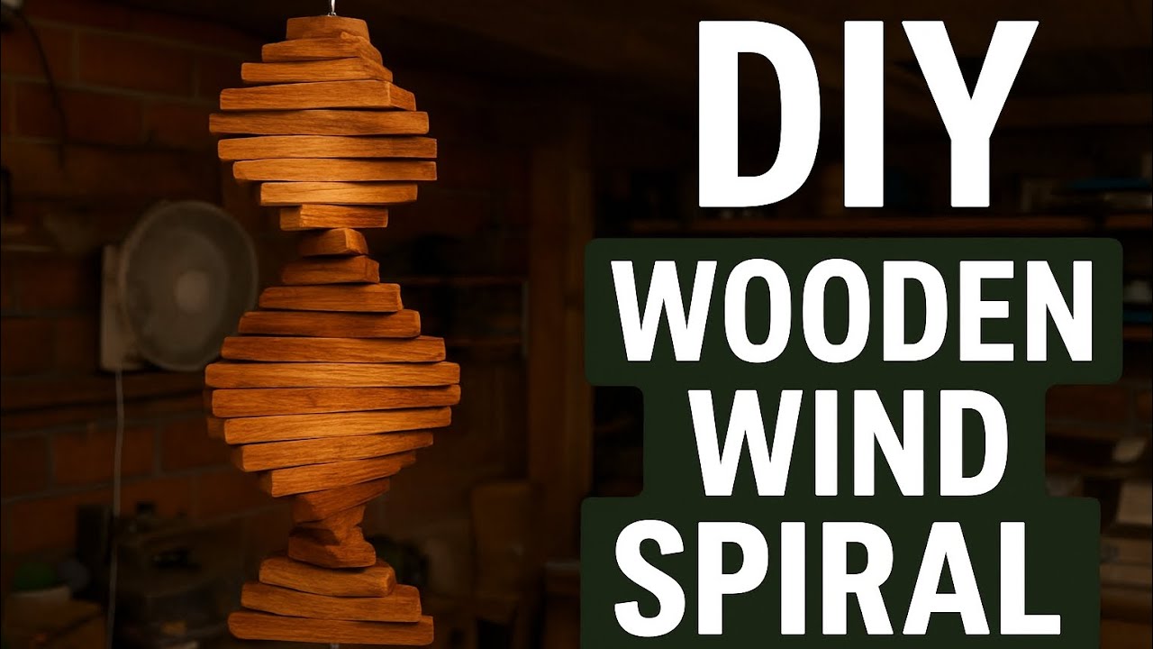 DIY Wooden Wind Spiral | Scrap Wood Wind Spinner | Easy Woodworking Project