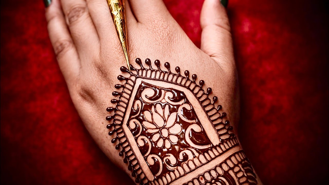 Easy quick Mehndi Designs For Back Hand ll Easy Arabic Mehndi Design For Front Handll New mehndi 