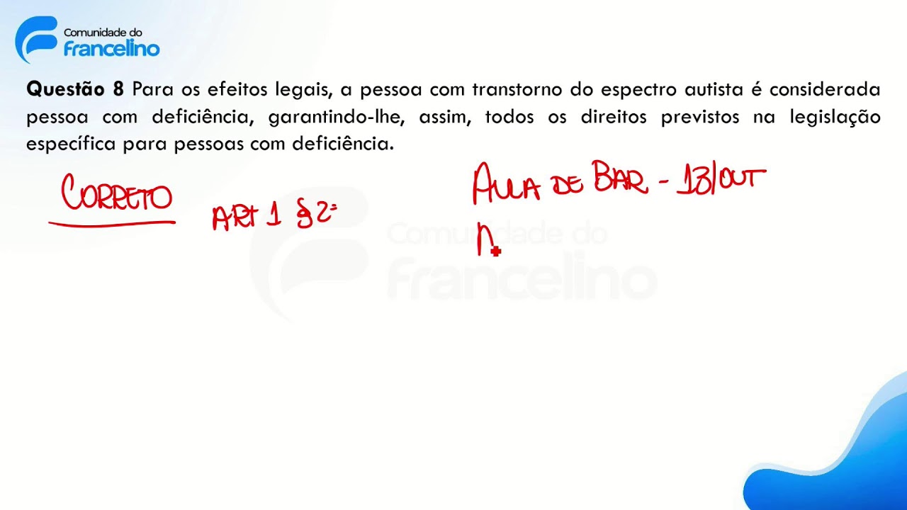 Na Hora do almoço - Lei Federal nº 12.764/2012 (Lei Berenice Piana)
