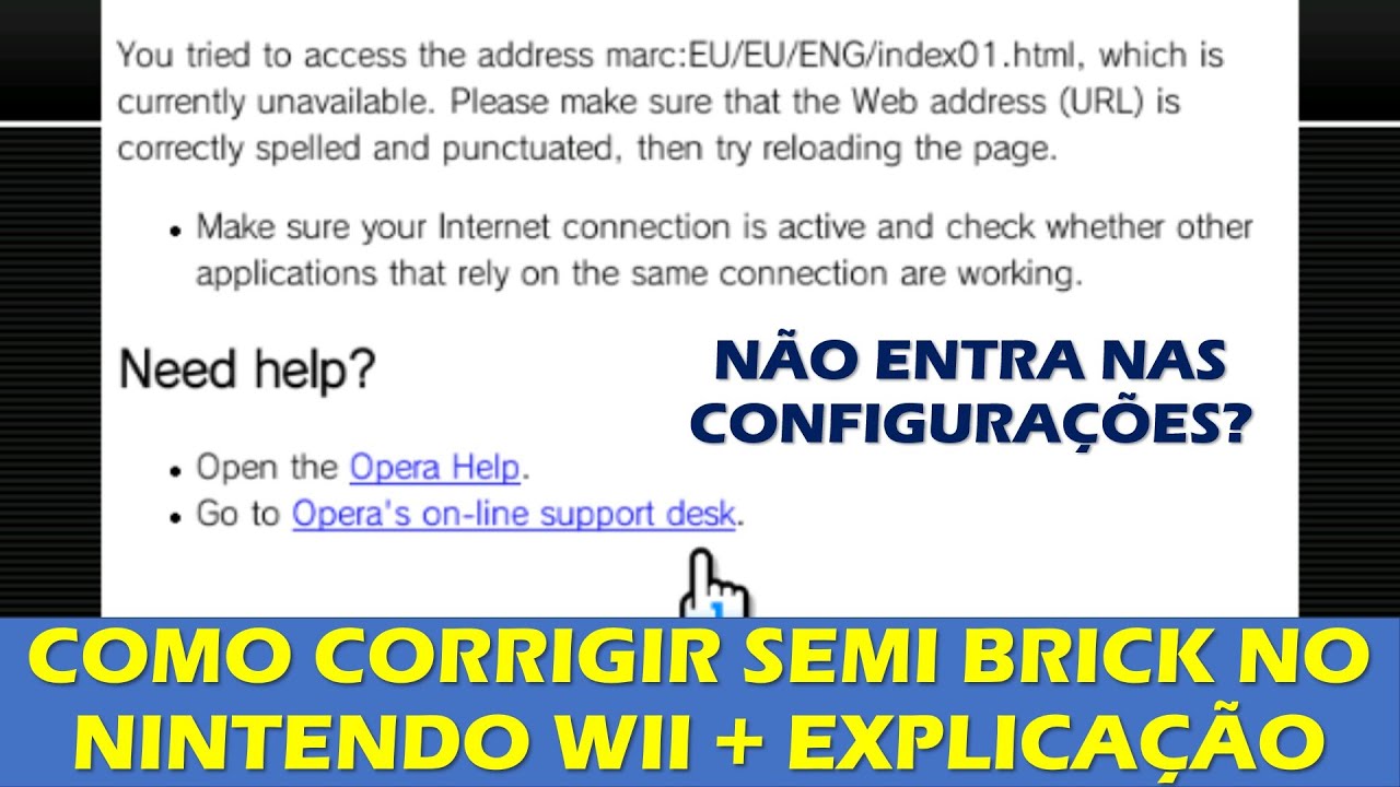WII NÃO ABRE AS CONFIGURAÇÕES - SEMI BRICK NINTENDO WII - COMO CORRIGIR? TUTORIAL COMPLETO