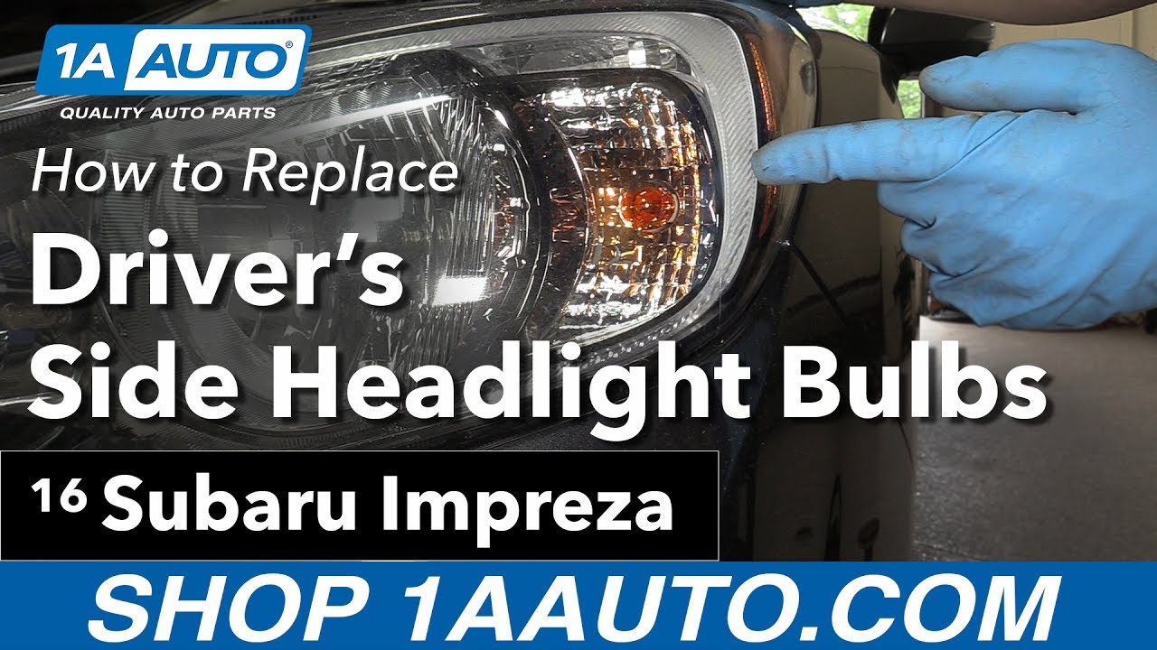 How to Replace Headlight Bulbs 11-16 Subaru Impreza