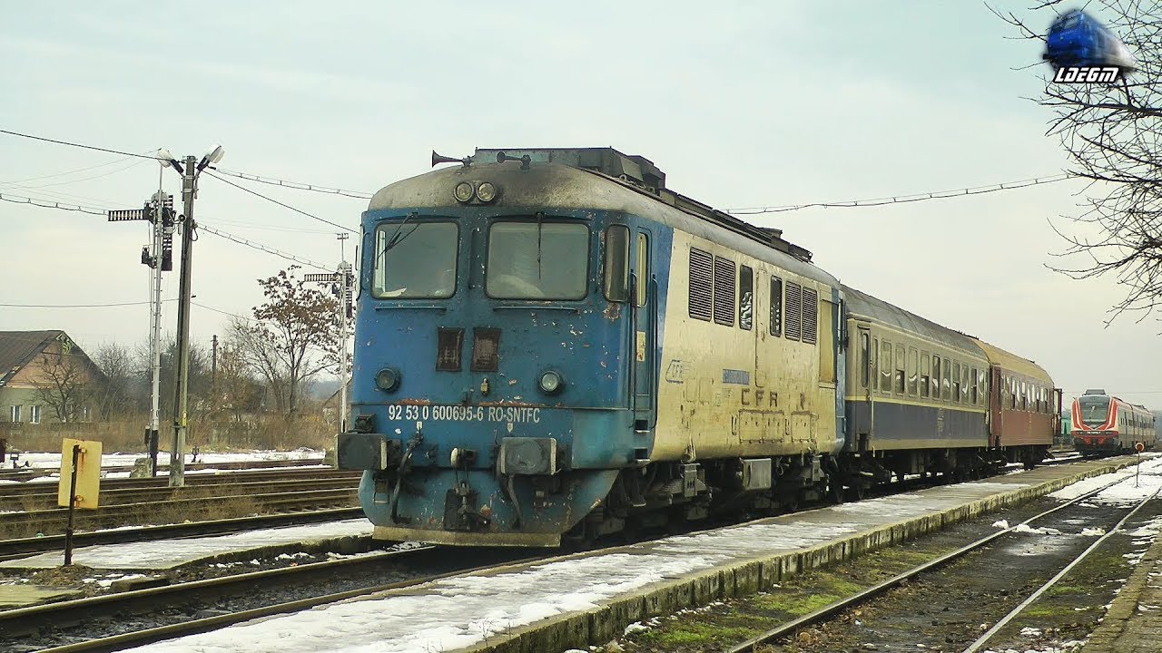 Pornire Motor 060-DA 60-0695-6 Engine Start Up in Gara Valea lui Mihai Station [Winter Edition]