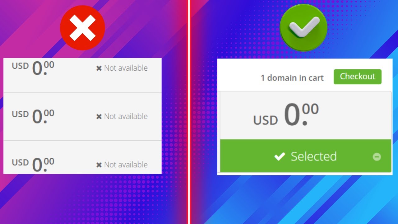 Fix Freenom not available problem with a click to get free domain