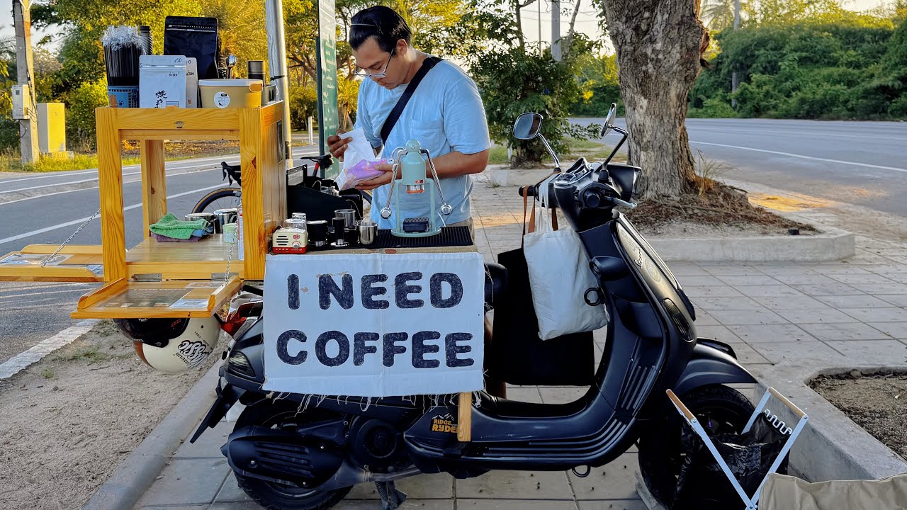 Cafe Vlog Mini Coffee Vespa Barista Dream Charming Mobile Bar Explore Secret Behind Small Business