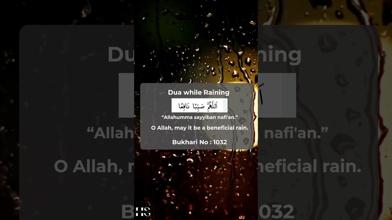 Dua while Raining #dua#islam #rain #subhanallah
