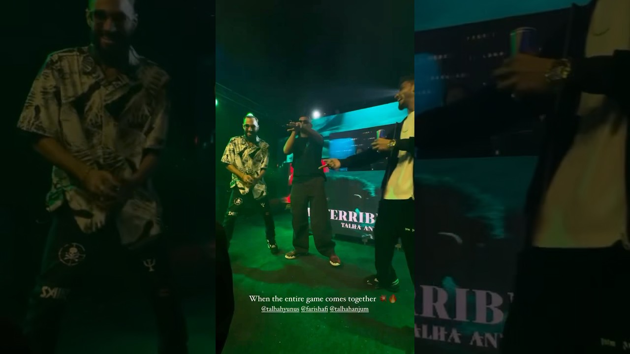🔥Talhah Yunus & Faris Shafi slay &lsquo;FELONY&rsquo; on stage while Talha Anjum vibes to it! 🎤💥🎶#music #rap