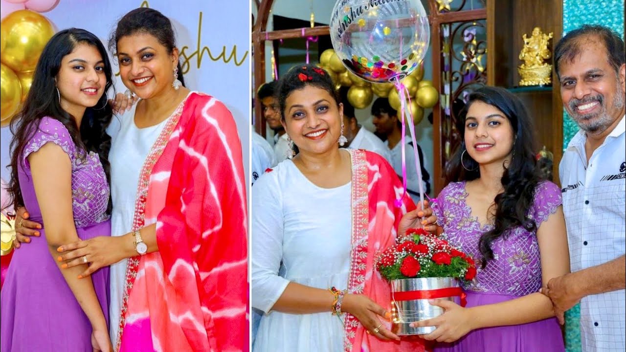 Actress Roja Daughter Anshu Mallika 18th Birthday Celebration🥳🎂 | Surprise from Roja Mam💖🥰