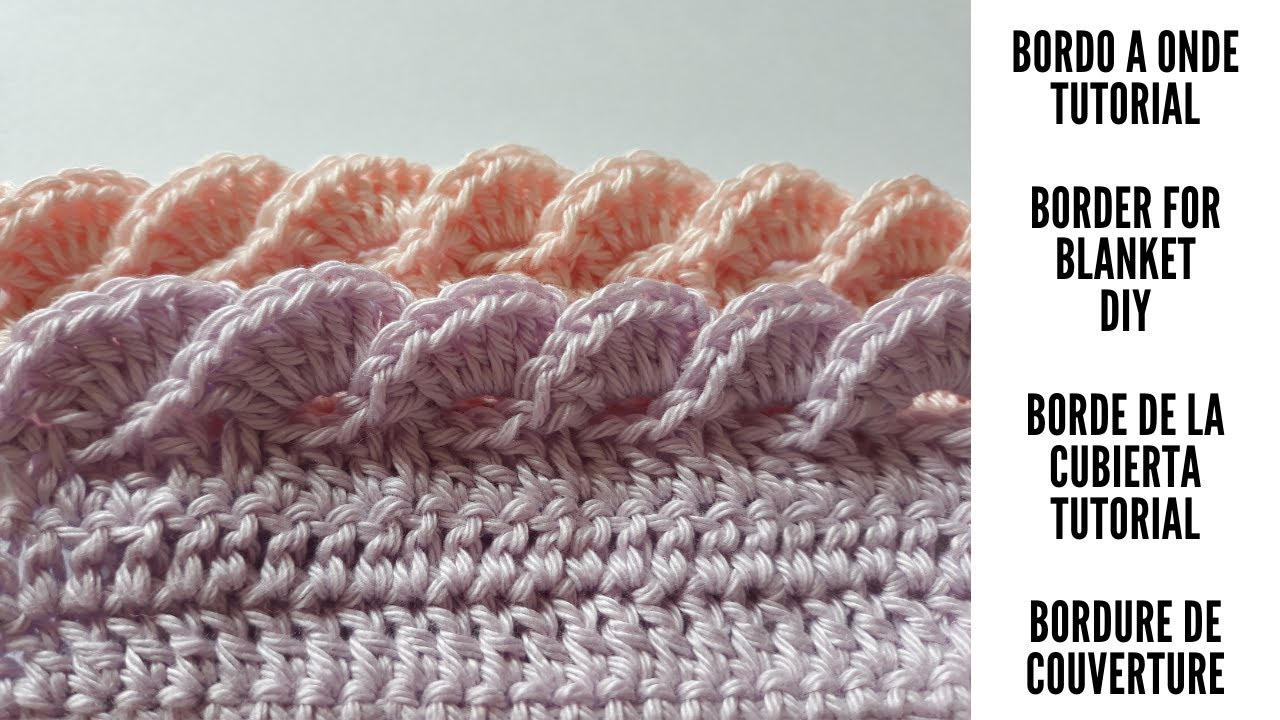 Bordo a onde uncinetto Tutorial - Borde de la cubierta Tutorial