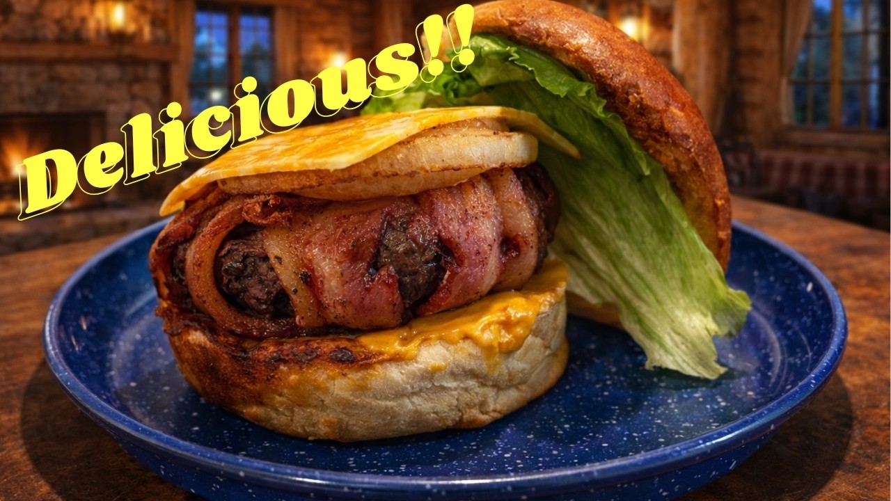Ever Had a Bacon Wrapped Bison Burger?