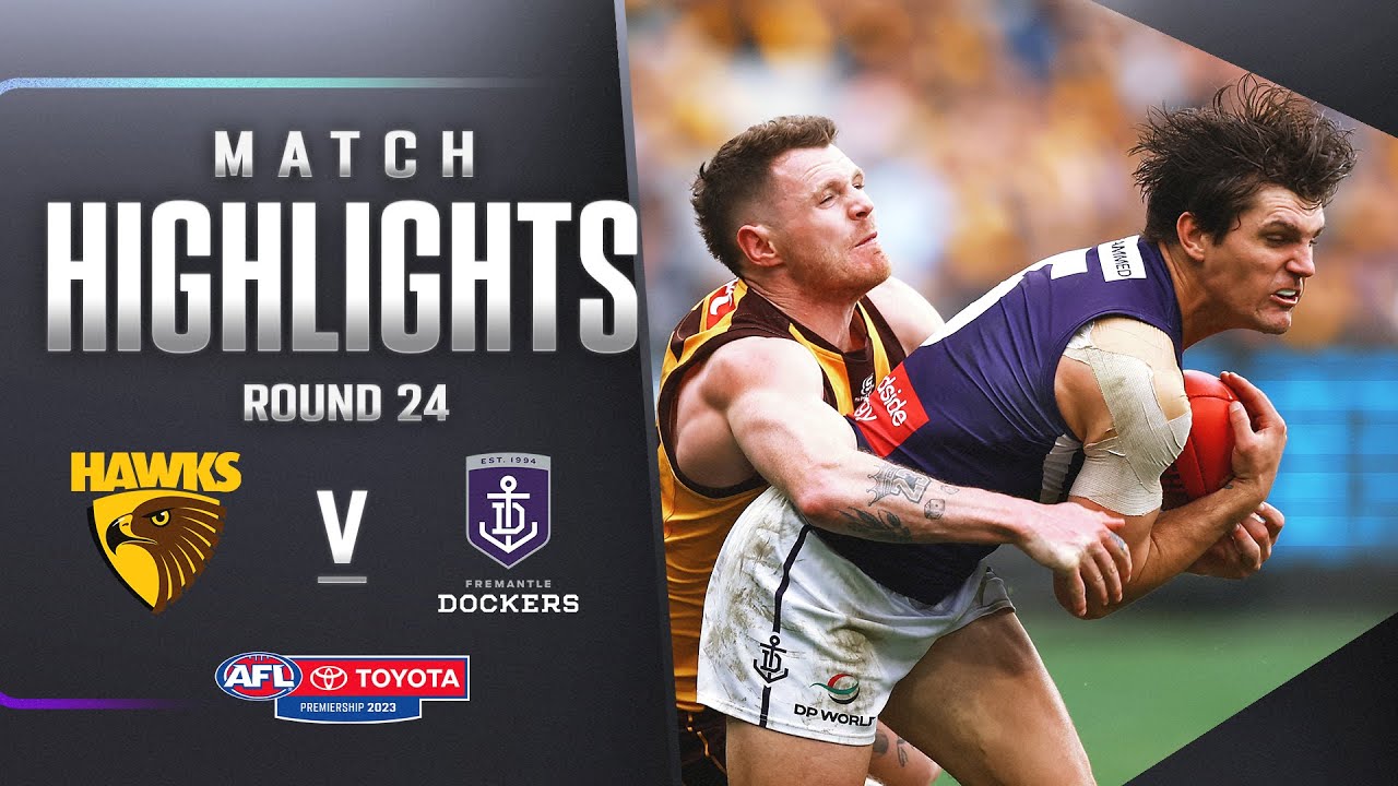 Hawthorn v Fremantle Highlights | Round 24, 2023 | AFL