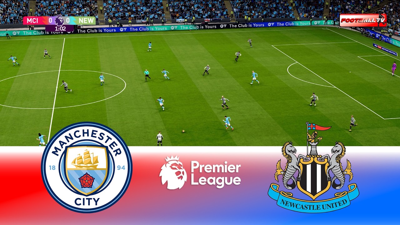Manchester City vs Newcastle United - Premier League 2026 | Full Match All Goals | Pes 21 Gameplay