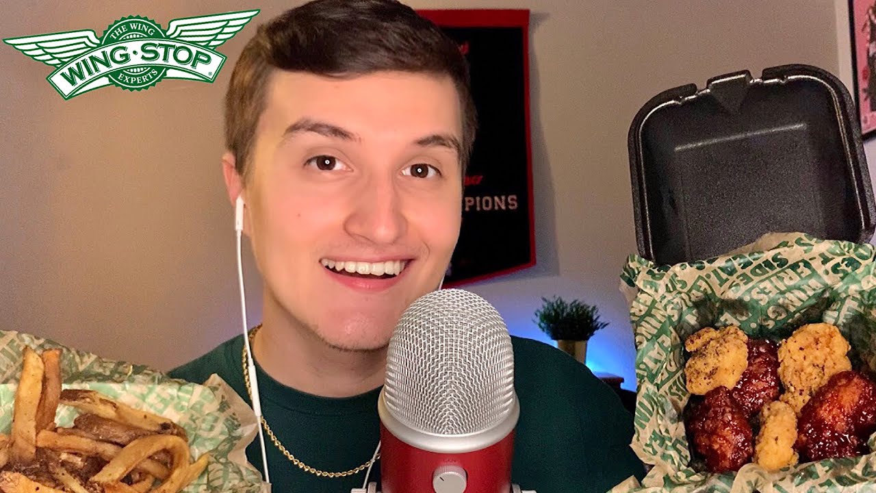 ASMR | Wingstop Mukbang (Wings & French Fries) 🍗🍟