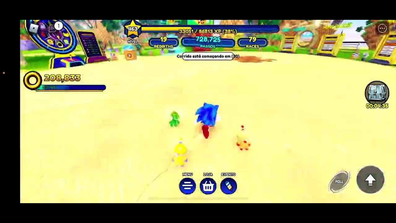 Testei a skin do Sonic Classico que comprei com Robux😭(PIMPOS🐧)
