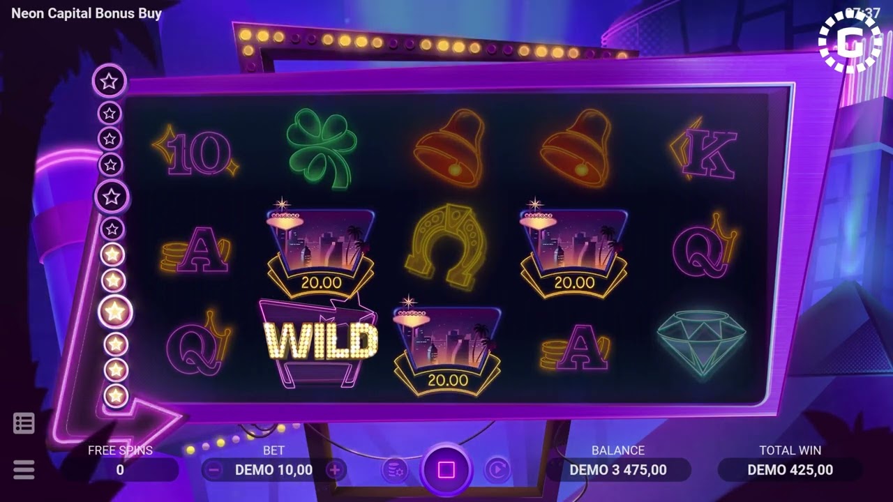 Neon Capital by Evoplay Video Review | GamblerID