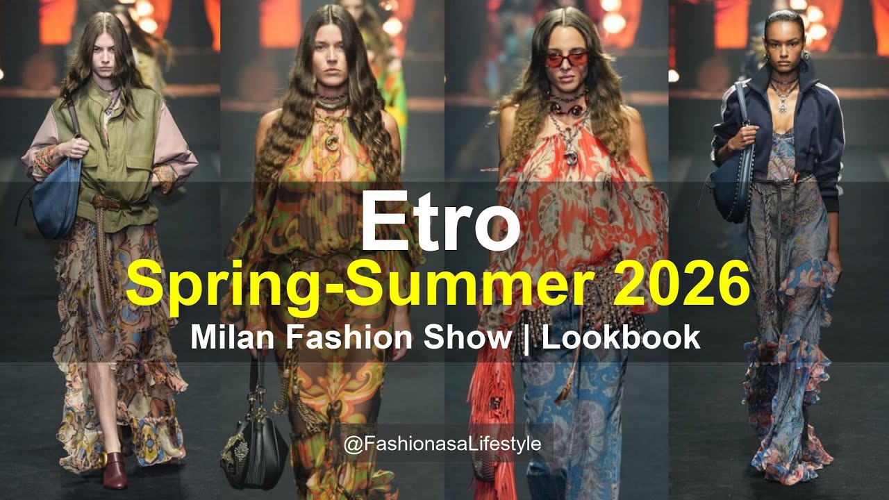 Etro 🌼🌿 Модные тенденции весны 2026 года | Модные показы и курорты