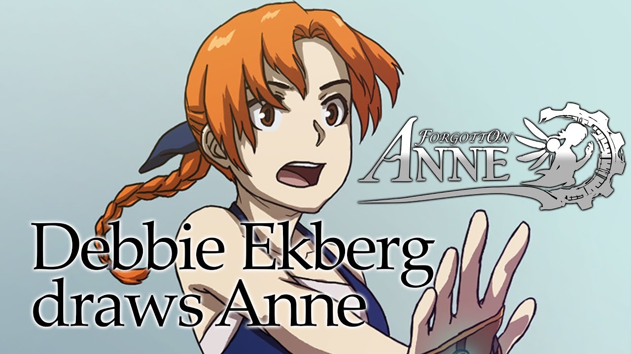 Lead Animator Debbie Ekberg draws Anne