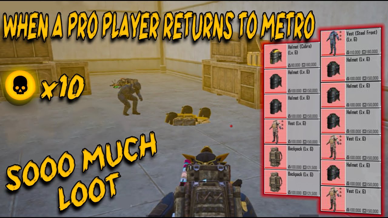 When A Pro Metro Royale Player Returns | Soo Many Level 6 Gear From ONE Game | PUBG MOBILE