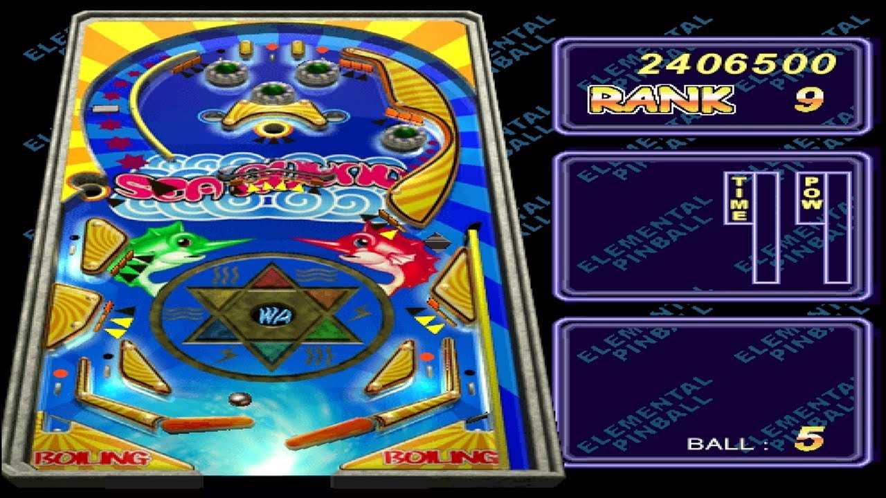 Elemental Pinball (PS1 Gameplay)