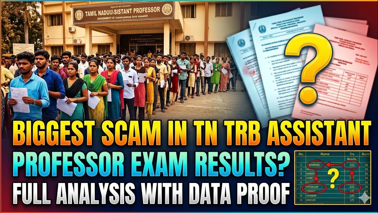 Shocking data from TN TRB assistant professor exam results! Will TRB rectify? Detailed analysis
