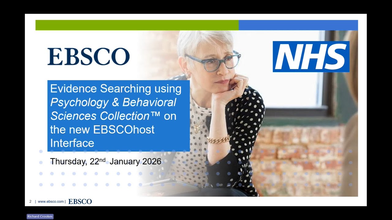 Evidence Searching in Psychology & Behavioral Sciences Collection (PBSC)