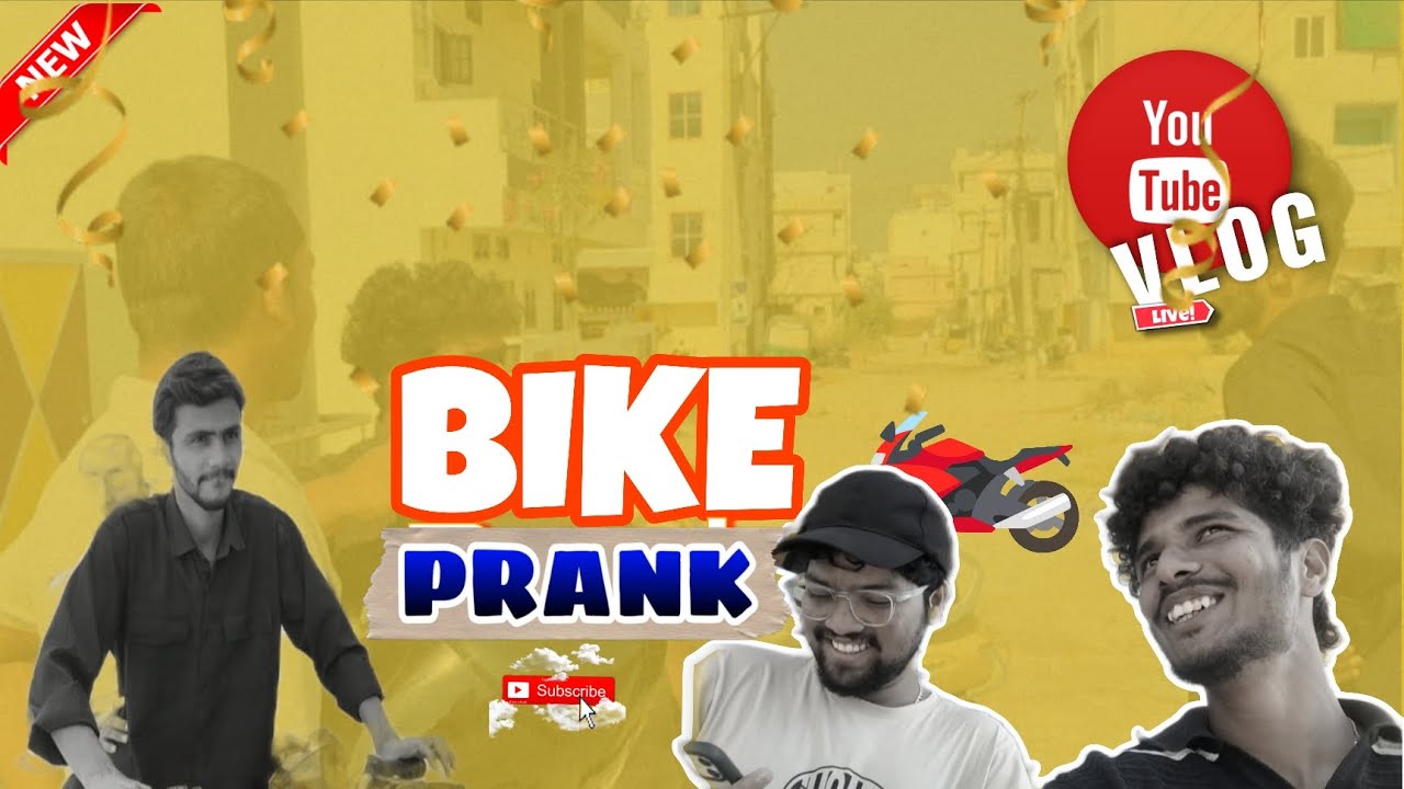 BIKE PRANK With Friend 😄
