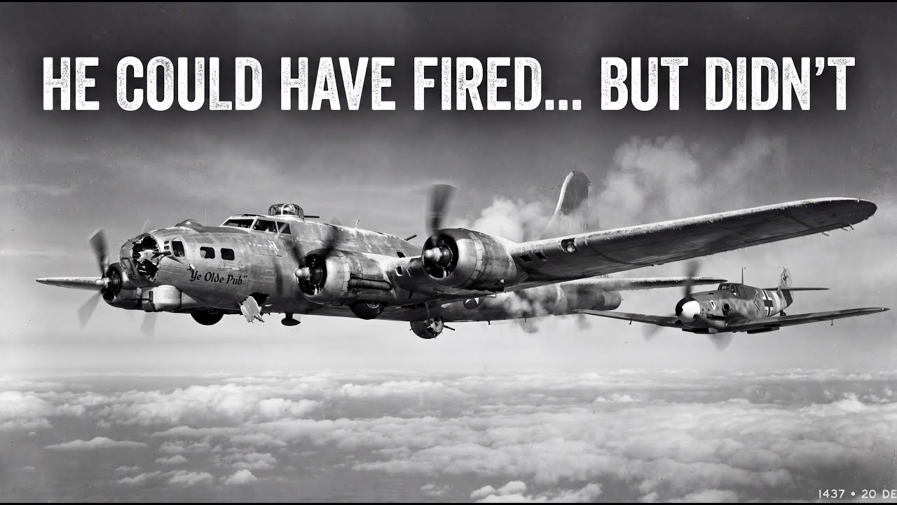 When A B‑17 Lost Its Nose Over Bremen — A German Ace Escorted 9 Americans Out to Sea