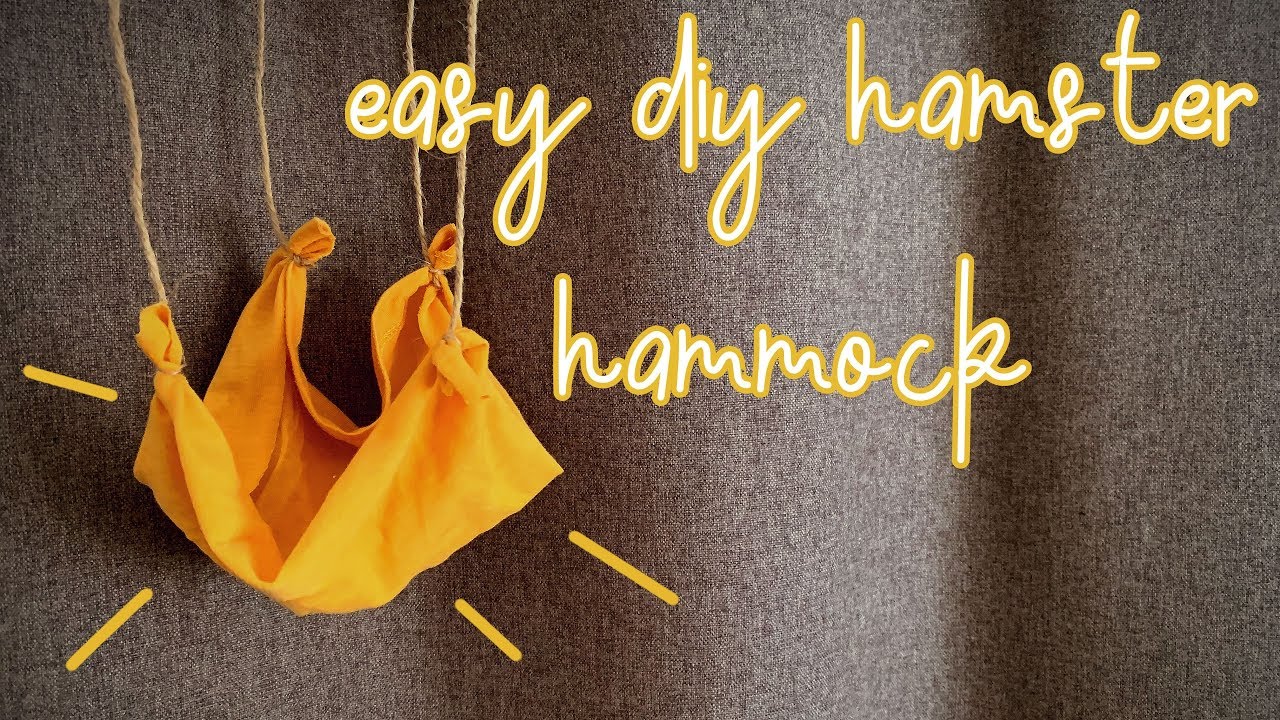 Easy DIY Hamster Hammock | No-Sew Tutorial