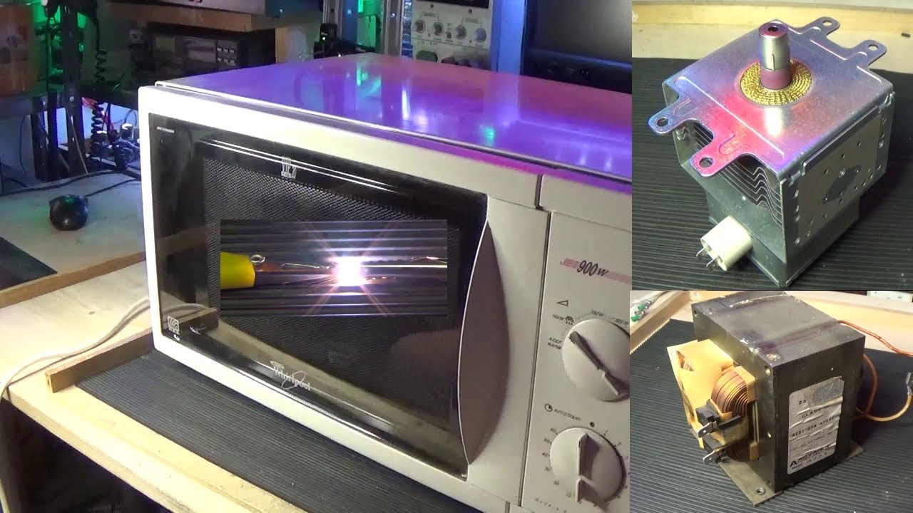 0285: Forno microonde, trasformatore MOT per bobina di Tesla