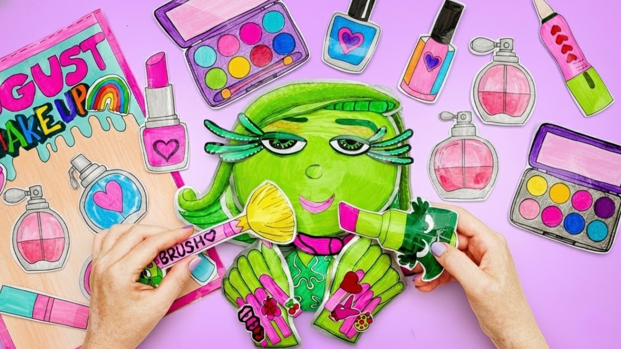 Unboxing Gigante Della Busta A Sorpresa Inside Out 2 💚 Makeover Totale In Stile DISGUSTO