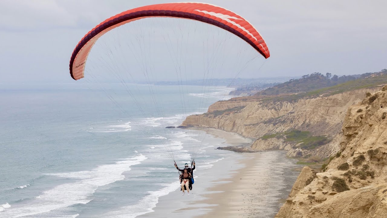 PARAGLIDING OVER TORREY PINES IN SAN DIEGO | Must see!!!!!