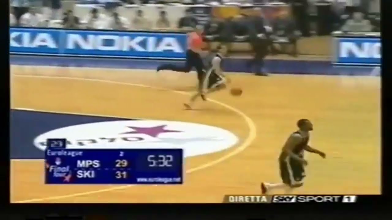 Gianmarco Pozzecco 2004 Euroleague Semifinal Skipper Bologna - Montepaschi Siena