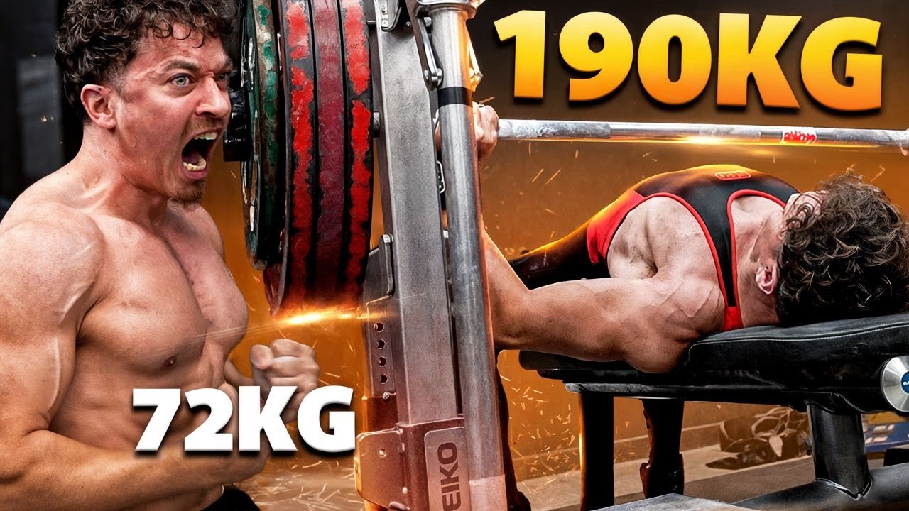 Самый сильный из всех, кем я когда-либо был! Жим лёжа 190 кг/418 фунтов