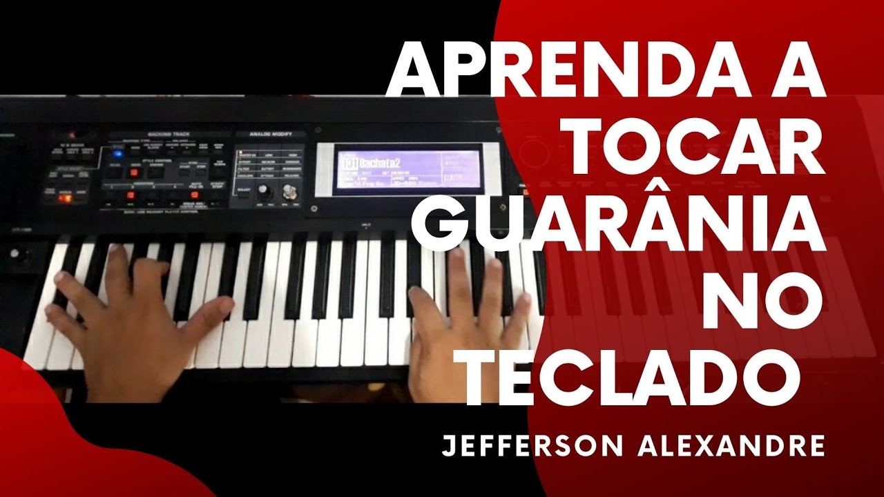 Guarânia no teclado- aprenda a tocar guarânia no teclado - acordes maiores e menores no ritmo.