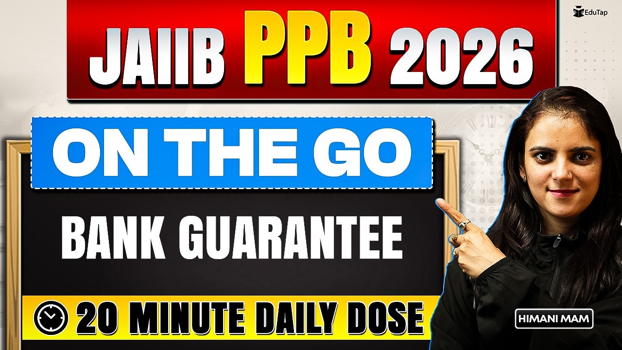 JAIIB PPB Online Free Classes 2026 | Bank Guarantee Concept & Questions | JAIIB May 2026