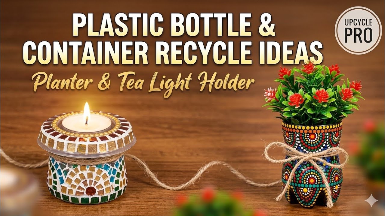 3 Wow ideas plastic bottle&containers  Recycling ideas waste material l ❤Best out of waste