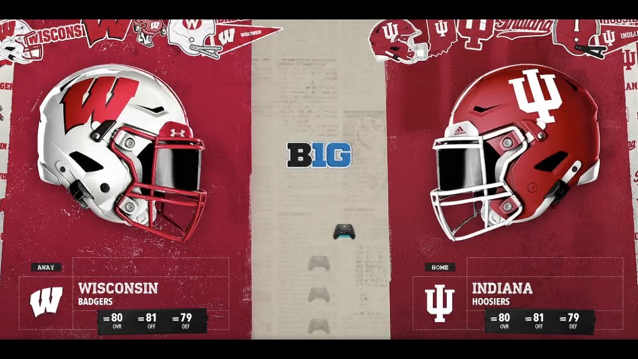 NCAA 26 Indiana rebuild 2034 week 7 Vs. Wisconsin