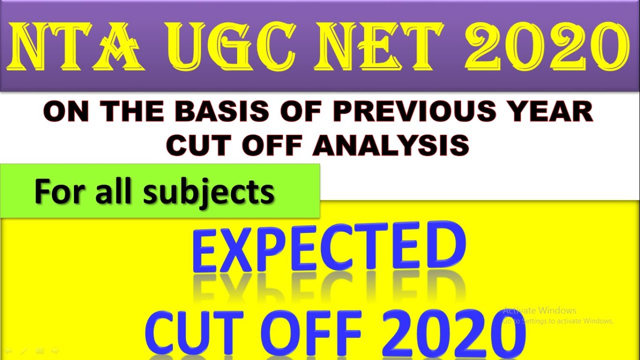 NTA UGC NET EXPECTED CUT-OFF 2020 || EXPECTED RESULT ANNOUNCING DATE WITH SCIENTIFIC WAY OF ANALYSIS