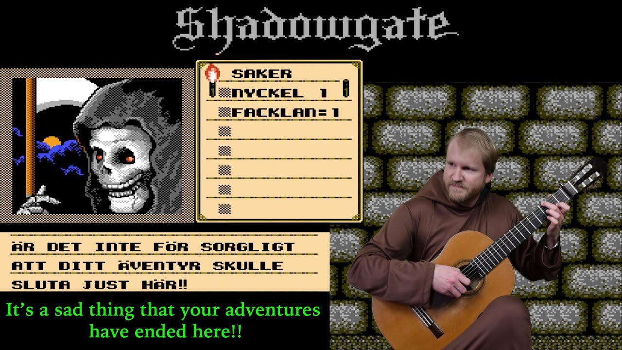Shadowgate - Death Theme: Game Over (Nintendo Nes Music Fingerstyle Guitar Tabs Cover Gameplay)