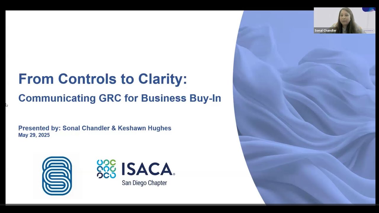 Collaborative ISACA San Diego & SecurityStudio Academy: Reframing GRC to Drive Trust, Not Tension