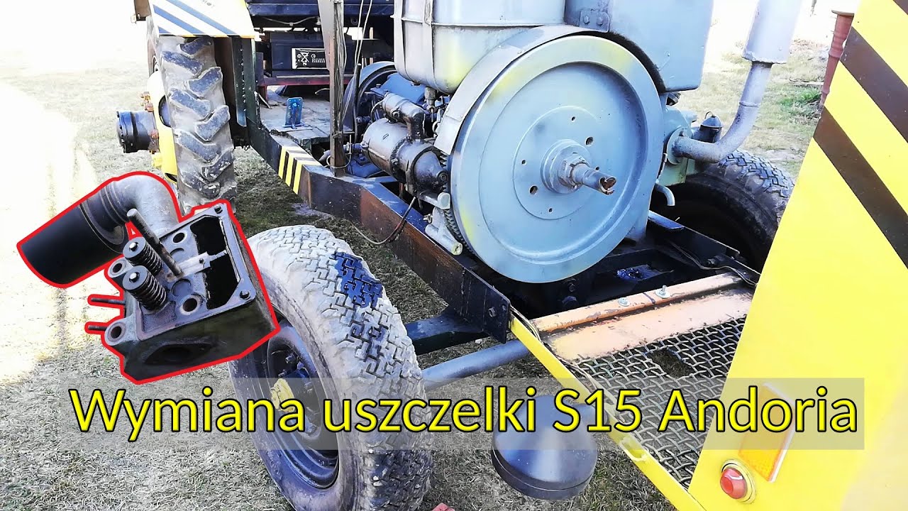 Wymiana uszczelki pod głowicą, ciągnik SAM S15 ANDORIA, woda w oleju i w kolektorze wylotowym # Cz.1