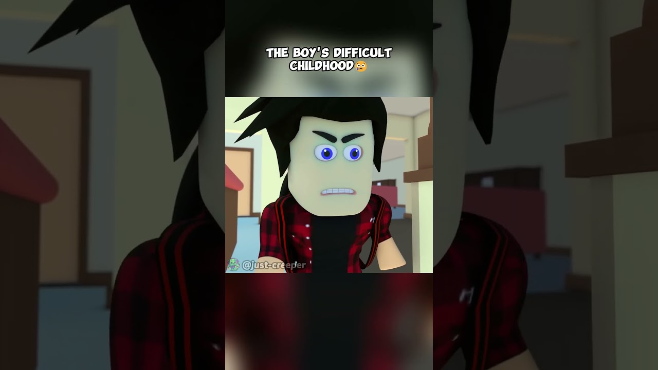 A sad story about the boy's difficult childhood😢 | Roblox