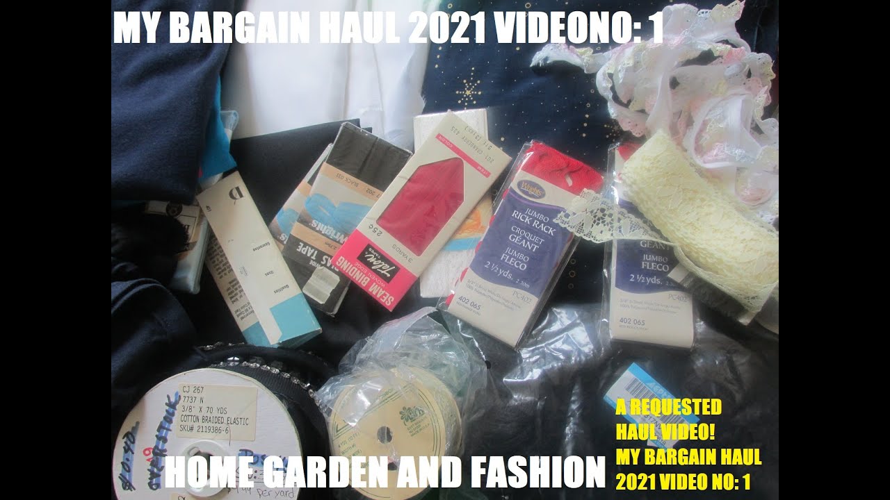 ASMR MY BARGAIN HAUL 2021 VIDEO NO:1 GREAT BARGAINS!|HOME GARDEN AND FASHION|ALL KINDS OF STUFF HAUL
