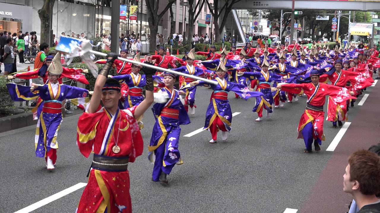 十人十彩　原宿表参道元気祭　スーパーよさこい2016　表参道アヴェニュー　４K　2016 8 28