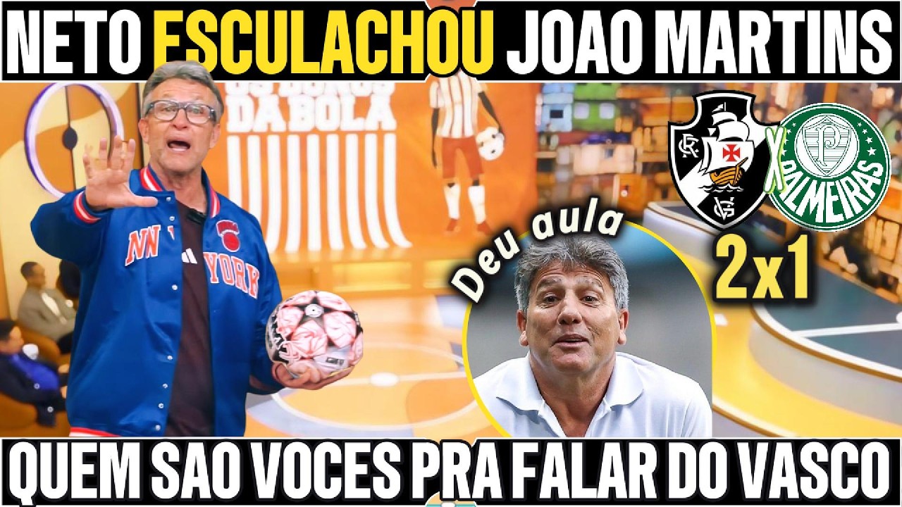 🔥 CRAQUE DETONA DESCULPA DO PALMEIRAS E EXALTA O VASCO DE RENATO GAÚCHO