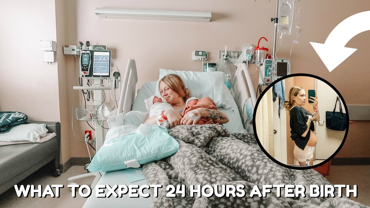 NEWBORN TWINS FIRST 24 HOURS OF LIFE + Postpartum Belly Shot
