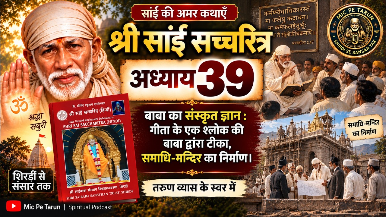 𝐒𝐀𝐈 𝐒𝐀𝐓𝐂𝐇𝐀𝐑𝐈𝐓𝐑𝐀 𝐈𝐍 𝐇𝐈𝐍𝐃𝐈  | 𝐂𝐇- 𝟑𝟗 | 𝐀𝐔𝐃𝐈𝐎 𝐁𝐎𝐎𝐊 | 𝐒𝐇𝐈𝐑𝐃𝐈 𝐖𝐀𝐋𝐄 𝐒𝐀𝐈 𝐁𝐀𝐁𝐀 श्री साई सचरित्र