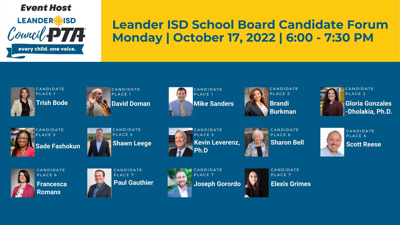 Leander ISD - School Board Candidate Forum